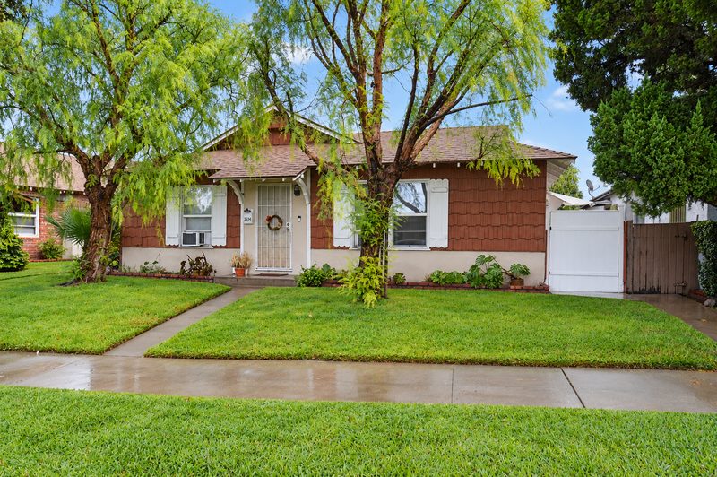The front of the property